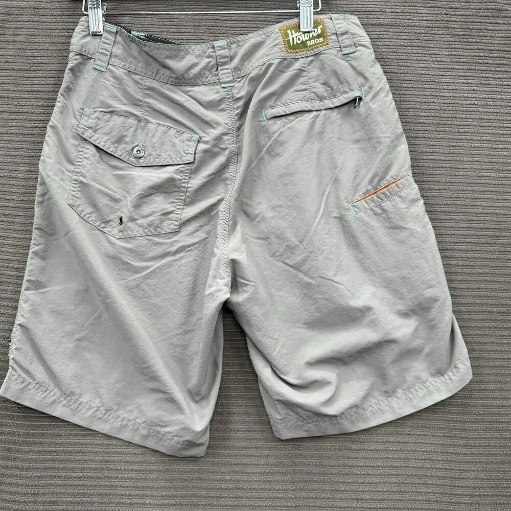Howler Brothers Board Shorts Men 30 Gray‎ Nylon Beach Outdoors Weekend Vacation.